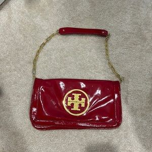 Tory Burch Red Patent leather shoulder bag